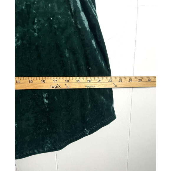 J. Jill Velvet Tank Top Emerald Green Square Neck Size Small Forest Goth New - Picture 4 of 9